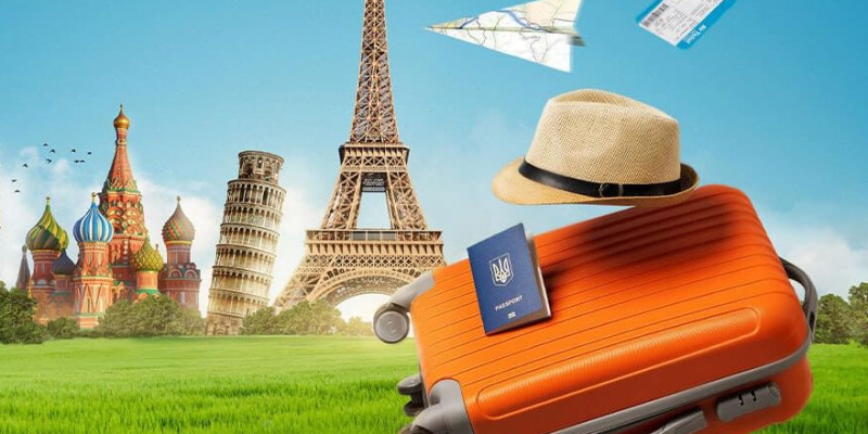 With a little suitcase in the big world