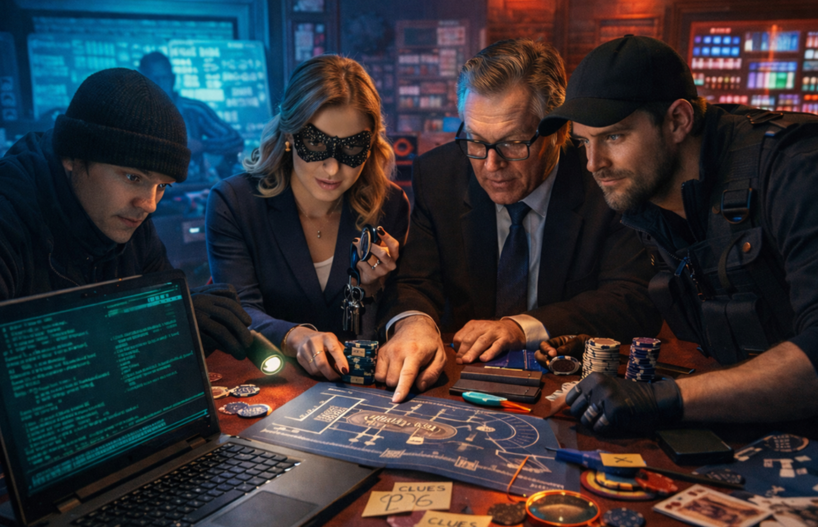Casino robbery team building program